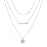 Multilayer Gold Coin pendant Necklace