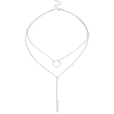 Multilayer Gold Coin pendant Necklace