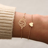 Lotus Gold Bracelets