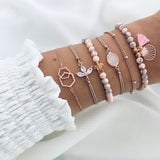 Boho Gem Shell Turtle Leaf Bead Chain