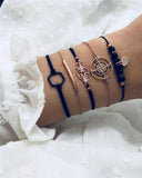 Boho Gem Shell Turtle Leaf Bead Chain