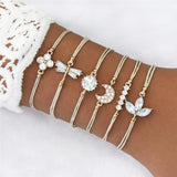 Boho Gem Shell Turtle Leaf Bead Chain
