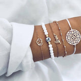 Boho Gem Shell Turtle Leaf Bead Chain