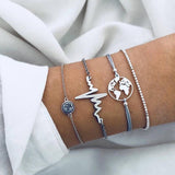 Boho Gem Shell Turtle Leaf Bead Chain