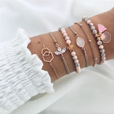 Boho Gem Shell Turtle Leaf Bead Chain