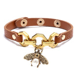 Kirykle Bee Leather Bracelets