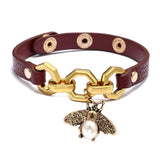 Kirykle Bee Leather Bracelets