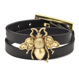 Kirykle Bee Leather Bracelets