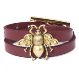Kirykle Bee Leather Bracelets