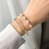 t Boho Geometric Tassel Chain Bracelet