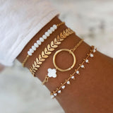 t Boho Geometric Tassel Chain Bracelet