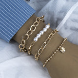 t Boho Geometric Tassel Chain Bracelet