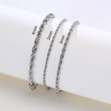 Charming Flash Twisted Rope Chain Bracelets