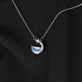 Glowing Discoloration Moon Chain Necklace