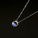 Glowing Discoloration Moon Chain Necklace