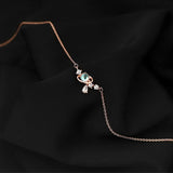 Glowing Discoloration Moon Chain Necklace
