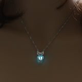 Glowing Discoloration Moon Chain Necklace