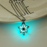 Glowing Discoloration Moon Chain Necklace