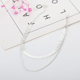 Chain Choker Two Layers Necklaces