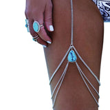 Boho Waist Belly Chain Leg