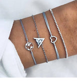Bohemian Bracelets & Bangles Set Vintage Bead Boho Charm Bracelet