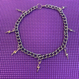 Metal Dinosaur Shape Pendant Chain Choker