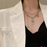 Punk Style Butterfly Choker Clavicle Necklace