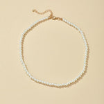Luxury Pearl Stone Clavicle Chian Necklace
