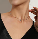 Simple Pearl Bead Chain Choker Necklace