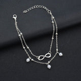 Bohemian Silver Color Anklet