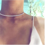 Rhinestone Choker Necklace