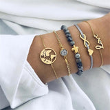 Grey Rope Chain Bracelets