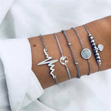 Grey Rope Chain Bracelets