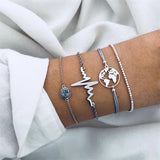 Grey Rope Chain Bracelets