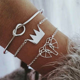 Grey Rope Chain Bracelets