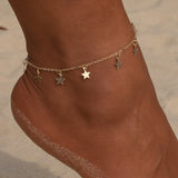 Vienkim Star Pendant Anklet Foot