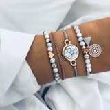 Grey Rope Chain Bracelets